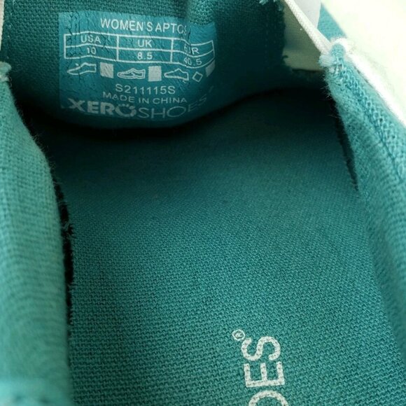 Xero Shoes Aptos Slip On Shoe Women 10 Turquoise Barefoot Minimalist Hemp Casual - Picture 13 of 13